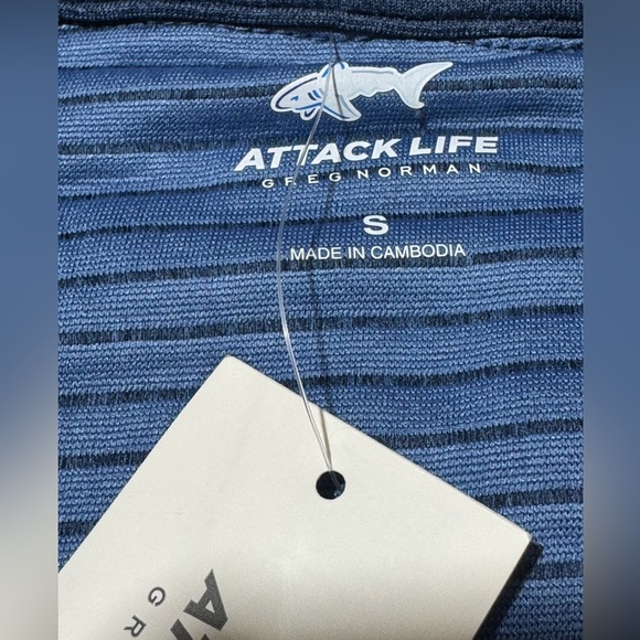Greg Norman Attack life Mens Colorblock Long Sleeves 1/4 Zip Pullover Small NWT - Picture 5 of 11